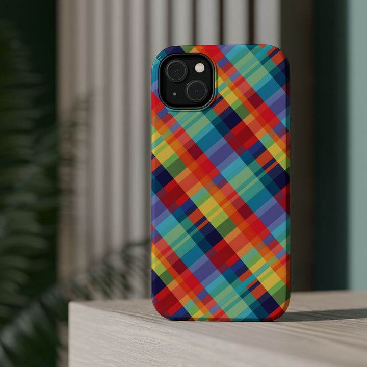 Checkered Plaid Magsafe Gift for Her Cute Phone Case for Iphone, | iPhone 16 | iPhone 15 Pro Max, Iphone 14 Pro Max, 13 12 11 10 9 8 7 - Studio40ParkLane