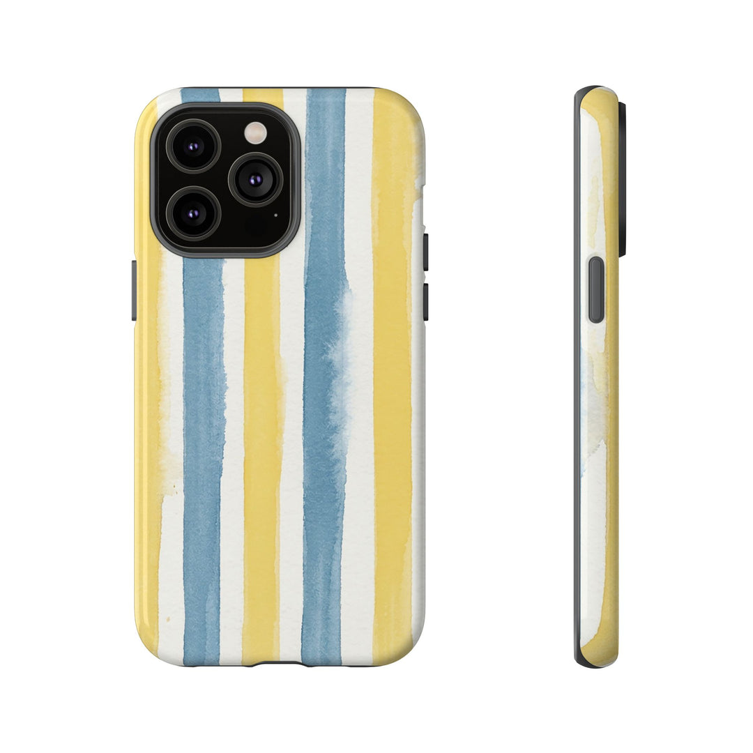 Tough Cute Yellow Stripes Phone Case, for IPhone 17 Pro Max | Iphone 17 Air, Iphone 16, IPhone 15, 14 13 12, Samsung Galaxy S26, S25, S24, S23 - Studio40ParkLane