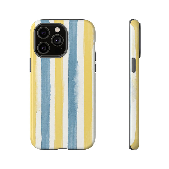 Tough Cute Yellow Stripes Phone Case, for IPhone 17 Pro Max | Iphone 17 Air, Iphone 16, IPhone 15, 14 13 12, Samsung Galaxy S26, S25, S24, S23 - Studio40ParkLane