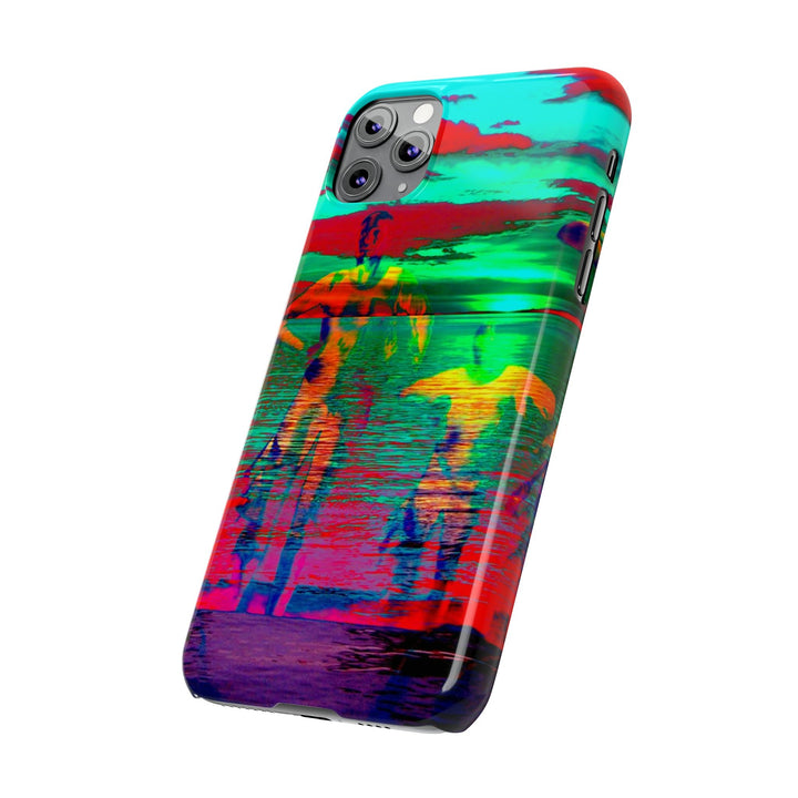 Slim Cute Phone Cases for Iphone - | iPhone 15 Case | iPhone 15 Pro Max Case, Iphone 14 Case, Iphone 14 Pro Max, Iphone 13, Sunset Mystery Dance - Studio40ParkLane