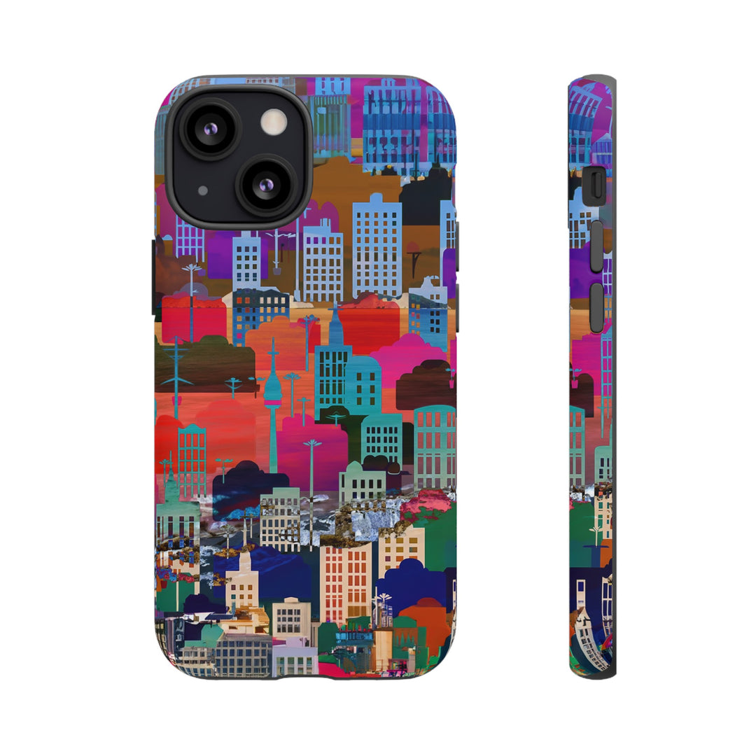 Cute Samsung Case | Cool Iphone Case | Summer City Skyline, Samsung S24, S23, S22, S21, IPhone 15 Case | Iphone 14 Case, Iphone 13 Case - Studio40ParkLane