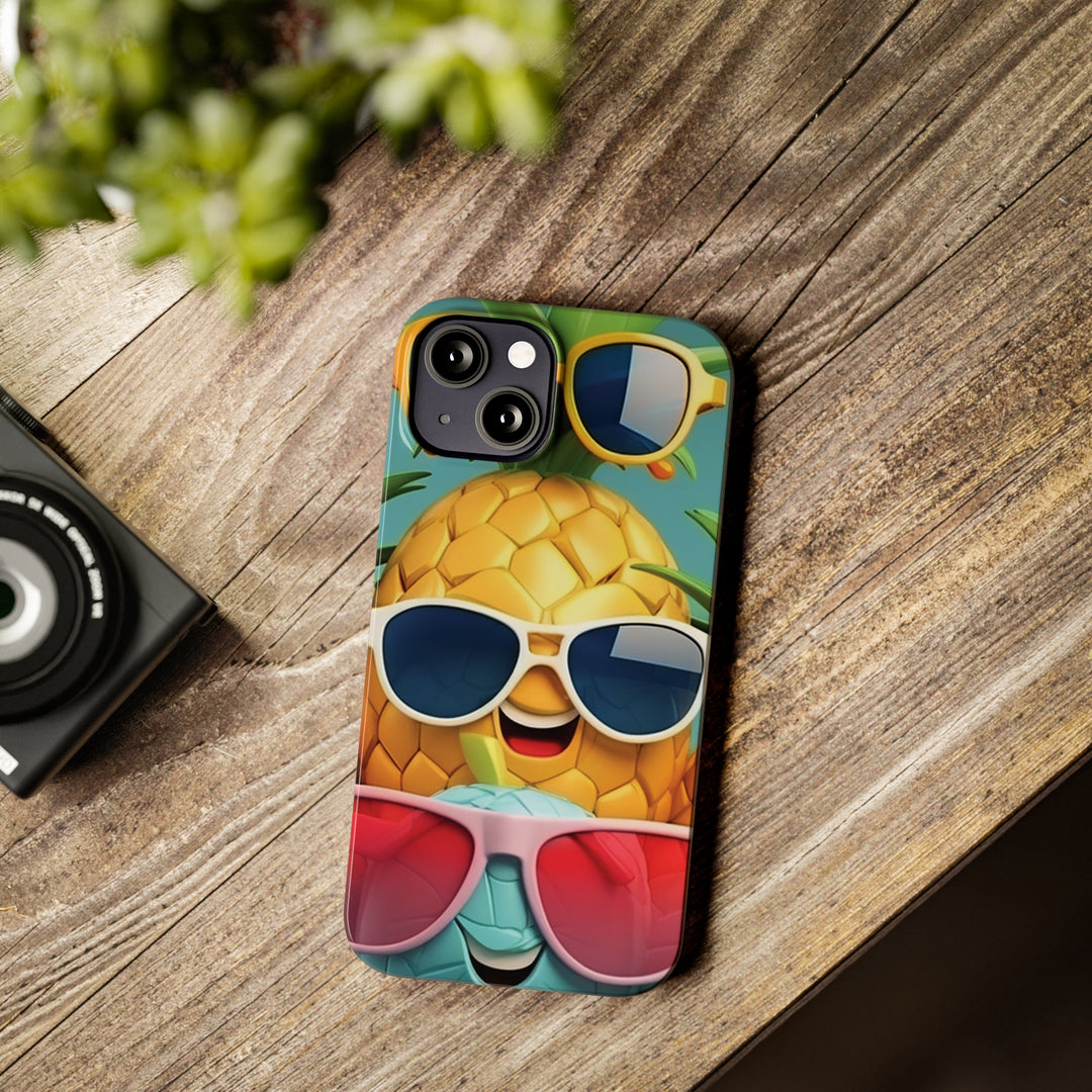 Slim Cute Phone Cases for Iphone - | iPhone 15 Case | iPhone 15 Pro Max Case, Iphone 14 Case, Iphone 14 Pro Max, Iphone 13, Summer Pineapple Fruit - Studio40ParkLane