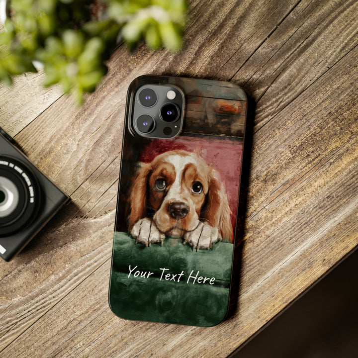 Slim Personalized Cute iPhone Cases - | iPhone 15 Case | iPhone 15 Pro Max Case, Iphone 14 Case, Iphone 14 Pro Max, Iphone 13, Cocker Spaniel Dog - Studio40ParkLane