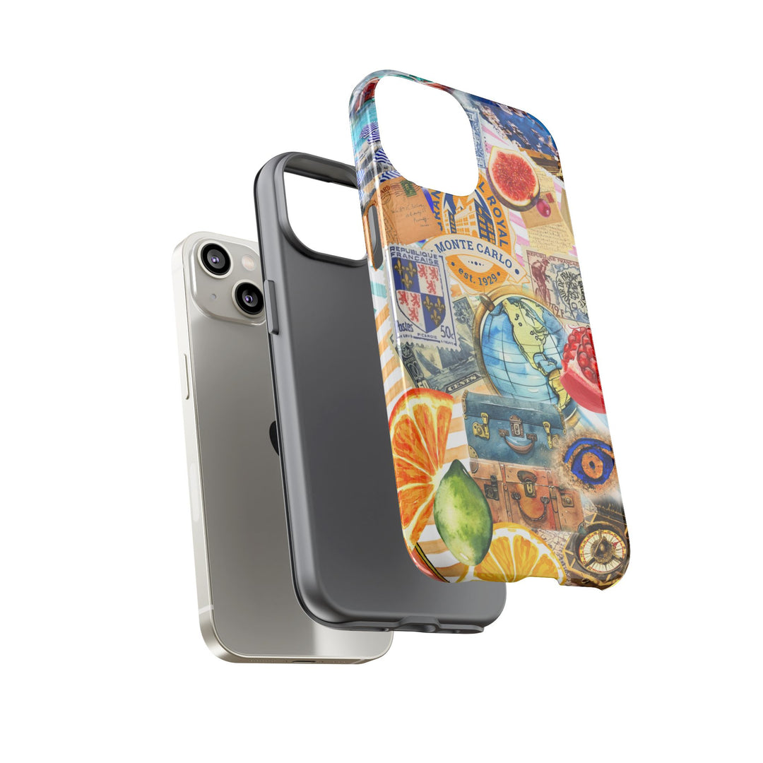 Cute European Summer Collage Phone Case, for IPhone 16 Case | Iphone 15, Iphone 14, IPhone 13 Case, 11 8 7, Samsung Galaxy S24, S23, S22, S21 Extra Protective - Studio40ParkLane