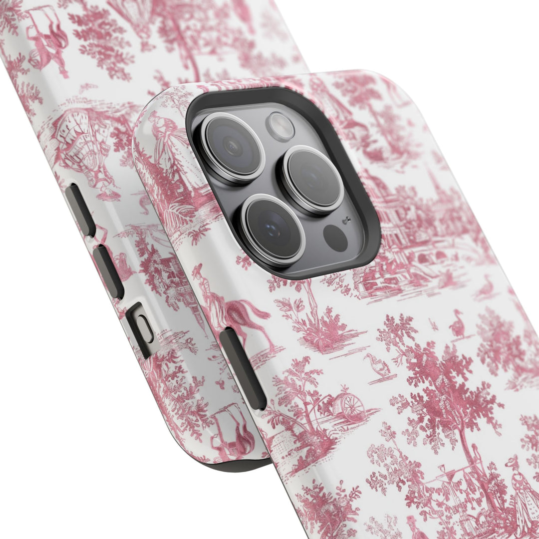 Magsafe French Toile Personalized Initial Custom Gift Cute Phone Cases for Iphone 16 Pro Max | iPhone 15, Pro Max Case, Iphone 14, 13, 12, 11, 10 - Studio40ParkLane