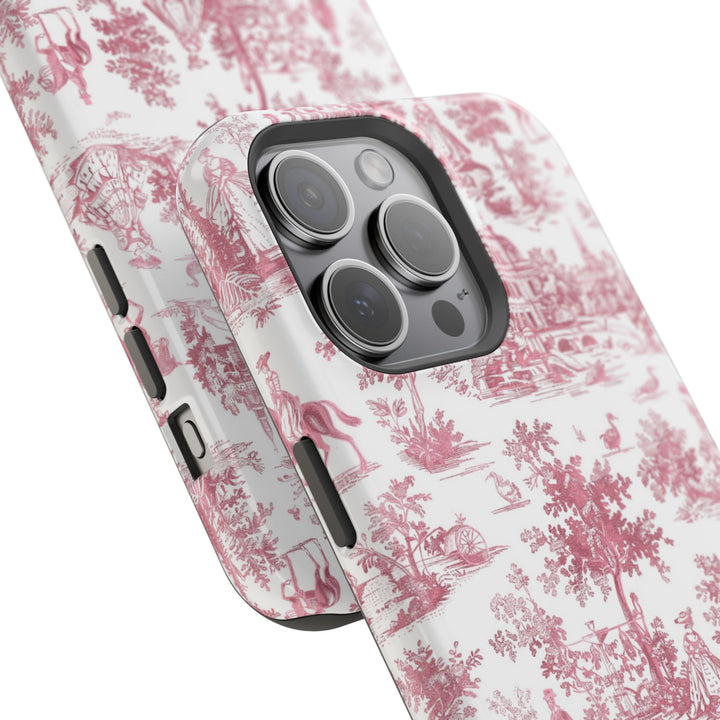 Magsafe French Toile Personalized Initial Custom Gift Cute Phone Cases for Iphone 16 Pro Max | iPhone 15, Pro Max Case, Iphone 14, 13, 12, 11, 10 - Studio40ParkLane