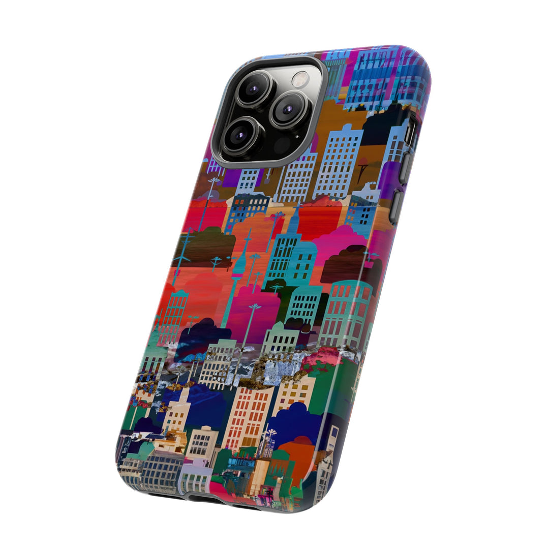 Cute Samsung Case | Cool Iphone Case | Summer City Skyline, Samsung S24, S23, S22, S21, IPhone 15 Case | Iphone 14 Case, Iphone 13 Case - Studio40ParkLane