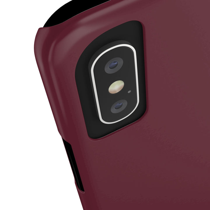 Slim Burgundy Maroon Gift for Her Aesthetic Cute Phone Case for Iphone 16 - | iPhone 15 Pro Max Case | iPhone 14 Case 13 12 11 10 9 8 7 - Studio40ParkLane