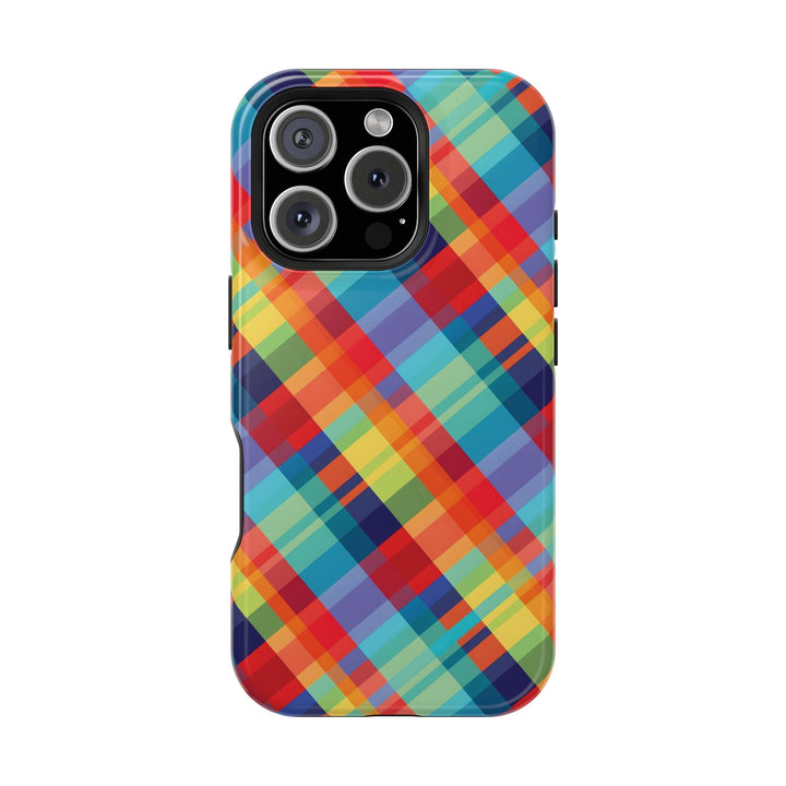Checkered Plaid Magsafe Gift for Her Cute Phone Case for Iphone, | iPhone 16 | iPhone 15 Pro Max, Iphone 14 Pro Max, 13 12 11 10 9 8 7 - Studio40ParkLane