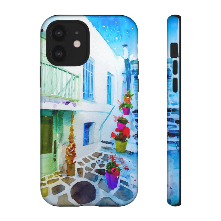 Impact Resistant, Greece House, Cute Phone Cases for Samsung S24, S23, S22, S21, IPhone 15 pro Iphone 14 pro Iphone 13 IPhone 12 Iphone 11 - Studio40ParkLane
