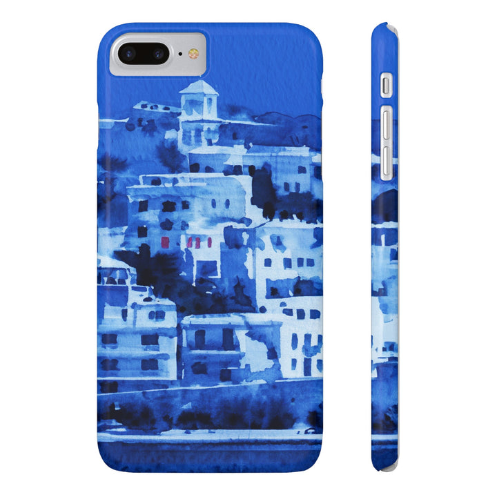 Slim Cute Phone Cases for Iphone | iPhone 15 Case | iPhone 15 Pro Max Case, Iphone 14, Iphone 14 Pro Max, Iphone 13, Greek Island Blue - Studio40ParkLane