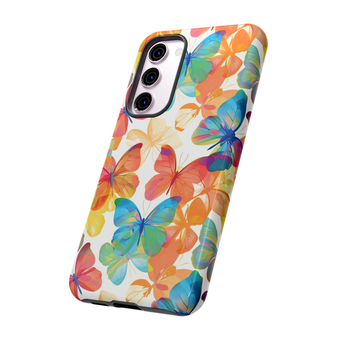Cute Samsung Case | Cool Iphone Case | Summer Bright Butterflies, Samsung S24, S23, S22, S21, IPhone 15 Case | Iphone 14 Case, Iphone 13 Case - Studio40ParkLane