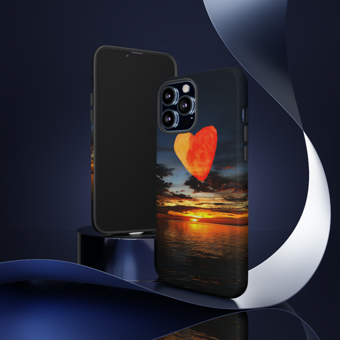 Cute IPhone Case | Rising Heart Love Sunset, iPhone 15 Case | iPhone 15 Pro Case, Iphone 14 Case, Iphone 14 Pro Max Case - Studio40ParkLane