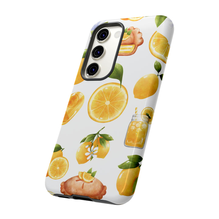 Cute Samsung Phone Case | Aesthetic Samsung Phone Case | Galaxy S23, S22, S21, S20 | Summer Fruit Lemons, Protective Phone Case - Studio40ParkLane