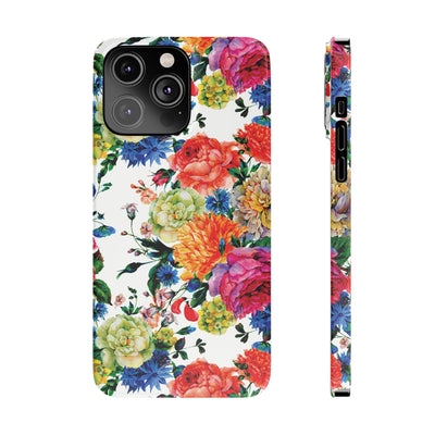 Slim Spring Flowers Gift for Her Cute Phone Cases for Iphone 16 Pro Max | iPhone 15 Case | iPhone 15 Pro Max Case, Iphone 14, 13, 12, 11, 10, 8, 7 - Studio40ParkLane