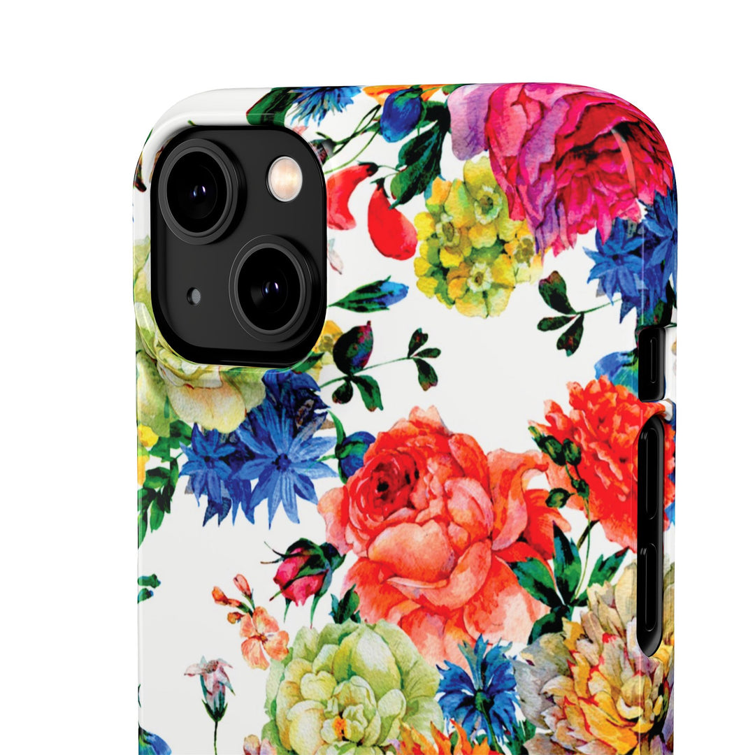 Sleek Snap Colorful Flowers Cute Phone Case for iPhone 16 15 14 13 12 11 X Xs Max Xr Pro Plus Samsung Galaxy S24 S23 S22 S21 S20 Note Ultra