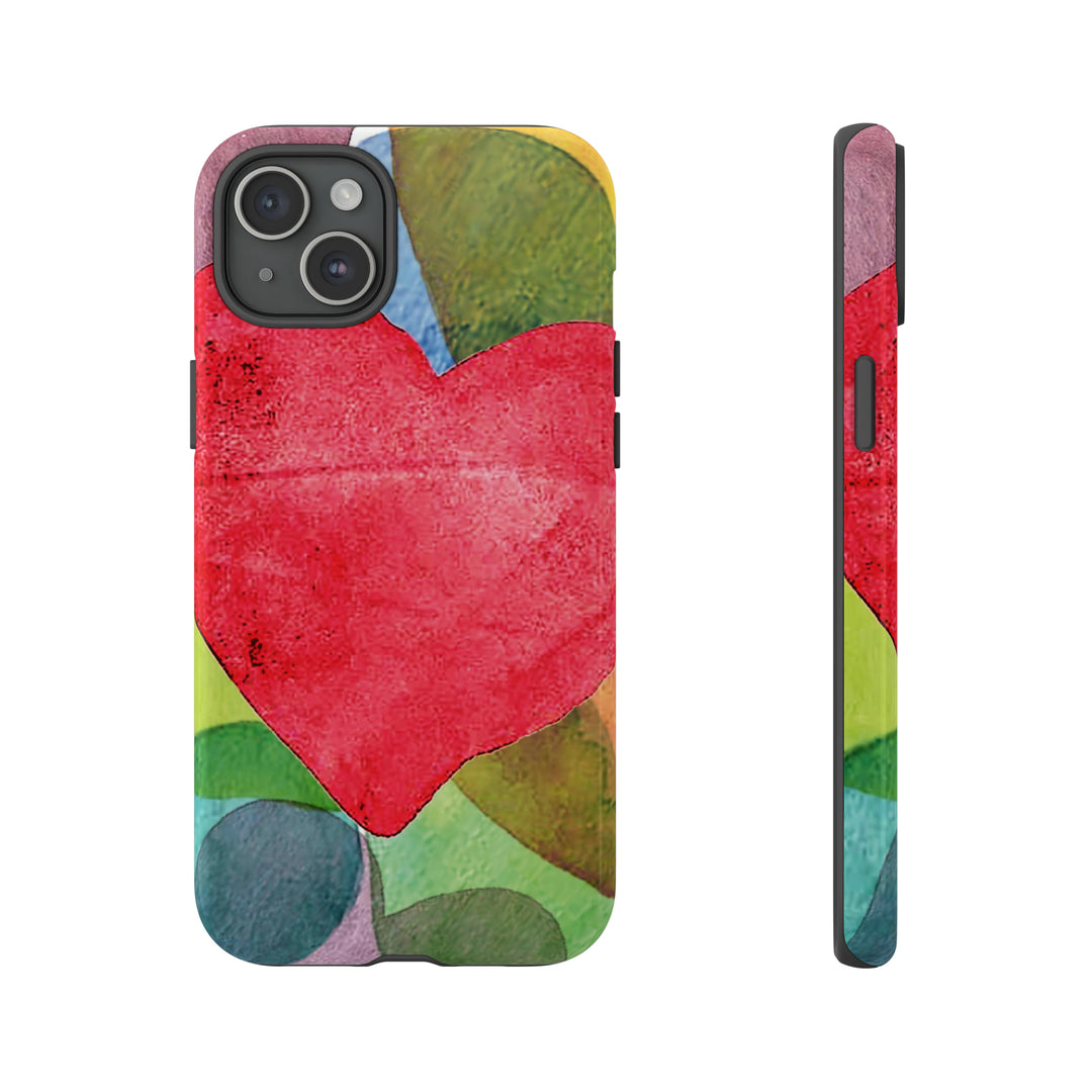 Cute IPhone Case | iPhone 15 Case | iPhone 15 Pro Max Case, Iphone 14 Case, Iphone 14 Pro Max Case IPhone Case for Art Lovers, Red Heart - Studio40ParkLane