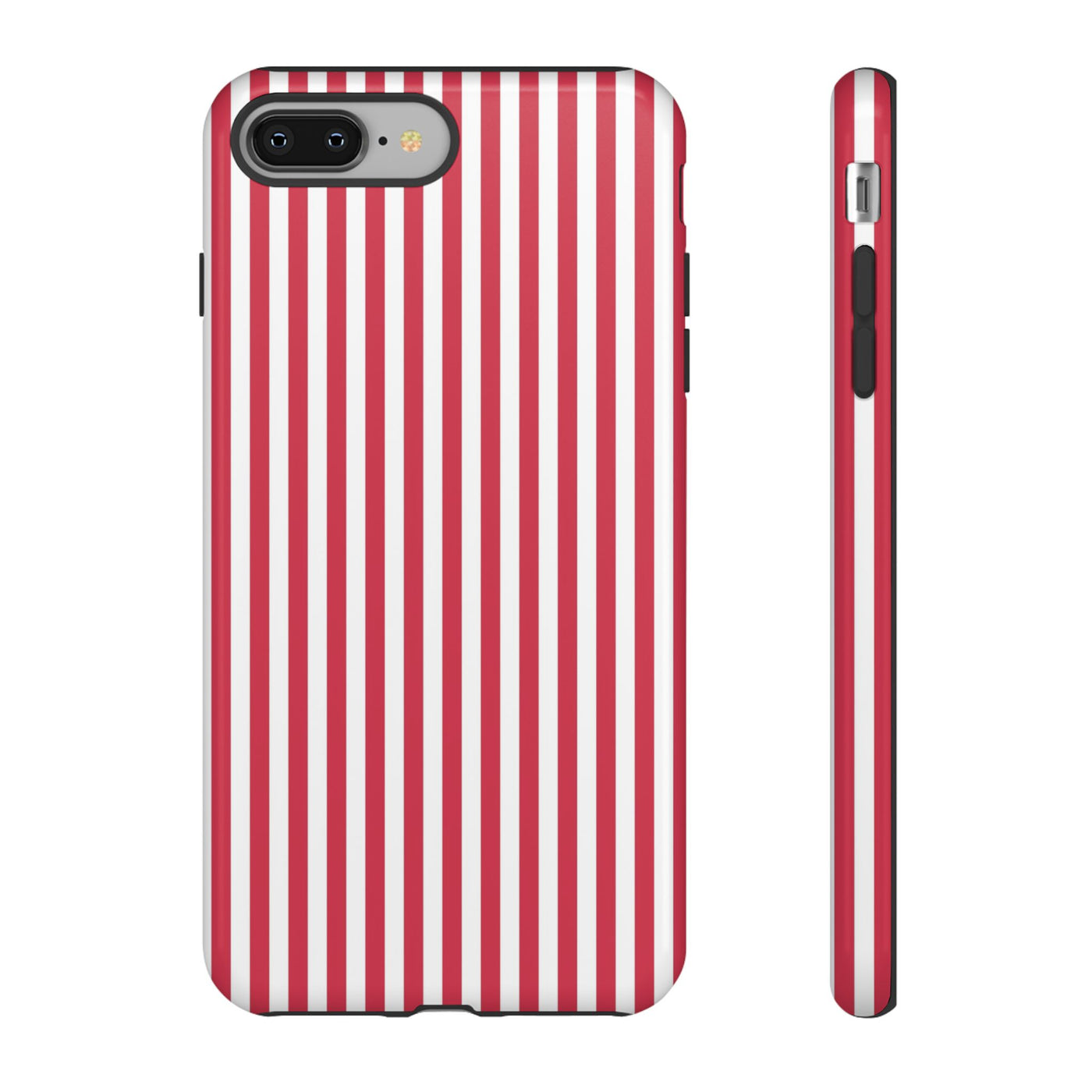 Tough Premium Winterberry Stripes Phone Case Gift for Her - For Apple iPhone 16 Pro Max 16e iPhone 15 Pro iPhone Iphone 14 Plus 13 Pro 12 SE XR - Studio40ParkLane