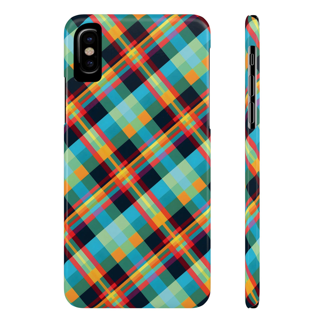 Slim Checkered Plaid Gift for Her Cute Phone Cases for Iphone 16 Pro Max | iPhone 15 Case | iPhone 15 Pro Max Case, Iphone 14, 13, 12, 11, 10, 8, 7 - Studio40ParkLane
