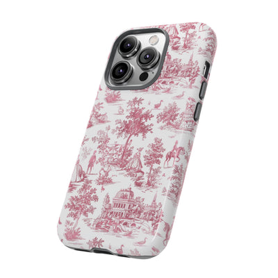 Premium Tough French Toile Gift for Her Cute Phone Cases for Samsung S25, S24, S23, S22, S21 Iphone, 16, 15, 14, 13, 12 Plus Max Pro Ultra - Studio40ParkLane