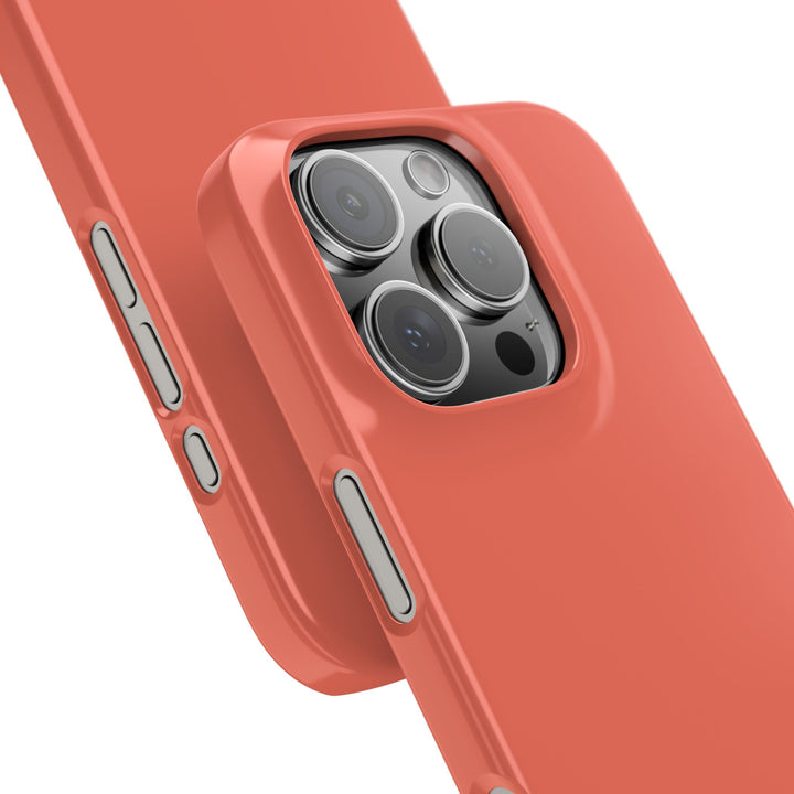 Slim Coral pink Gift for Her Aesthetic Cute Phone Case for Iphone 16 - | iPhone 15 Pro Max Case | iPhone 14 Case 13 12 11 10 9 8 7 - Studio40ParkLane