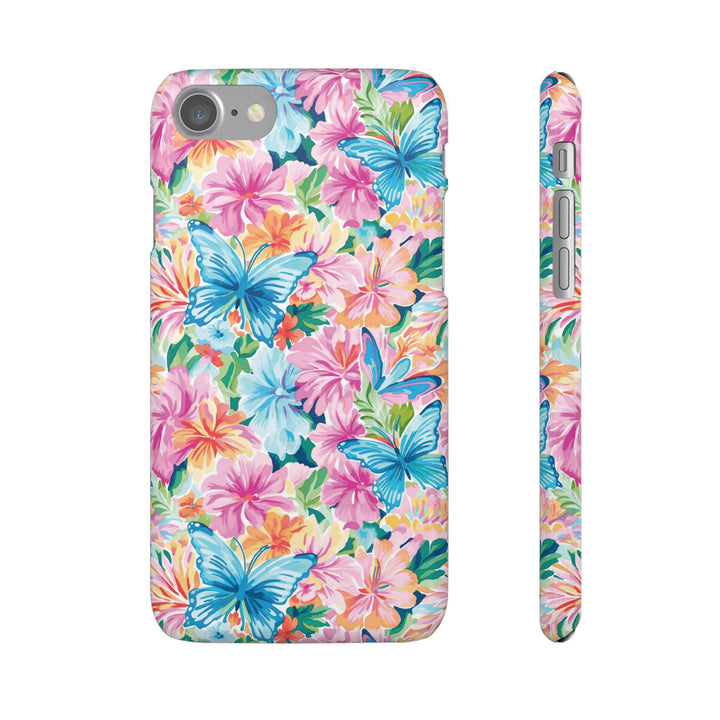Sleek Snap Butterflies Flowers Cute Phone Case for iPhone 16 15 14 13 12 11 X Xs Max Xr Pro Plus Samsung Galaxy S24 S23 S22 S21 S20 Ultra
