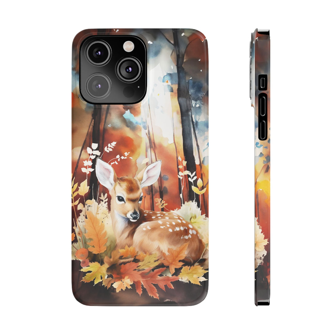 Slim Fall Autumn Forest Deer Gift for Her Cute Phone Cases for Iphone 16 | iPhone 15 Case | iPhone 15 Pro Max Case, Iphone 14, Iphone 14 Pro Max, Iphone 13, Slim - Studio40ParkLane