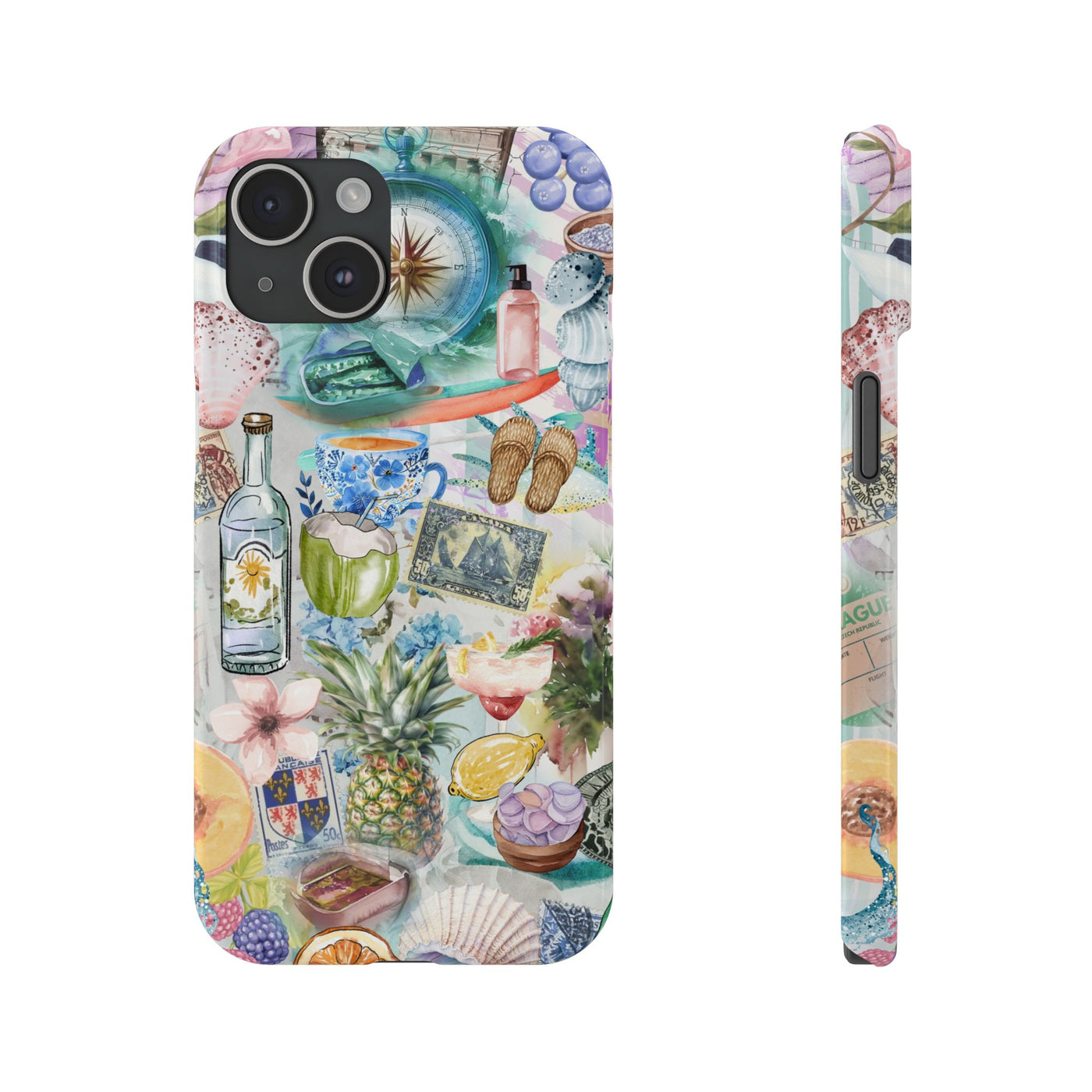 Slim Travel Coquette Collage Slim Cute Phone Cases for Iphone  | iPhone 15 Case | iPhone 15 Pro Max Case, Iphone 14, Iphone 14 Pro Max, Iphone 13