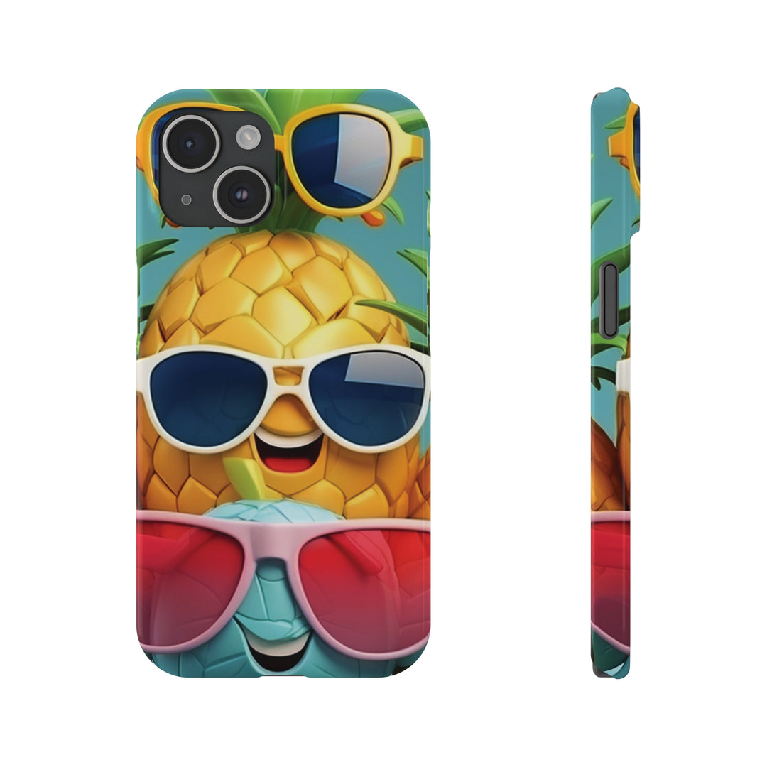 Slim Cute Phone Cases for Iphone - | iPhone 15 Case | iPhone 15 Pro Max Case, Iphone 14 Case, Iphone 14 Pro Max, Iphone 13, Summer Pineapple Fruit - Studio40ParkLane