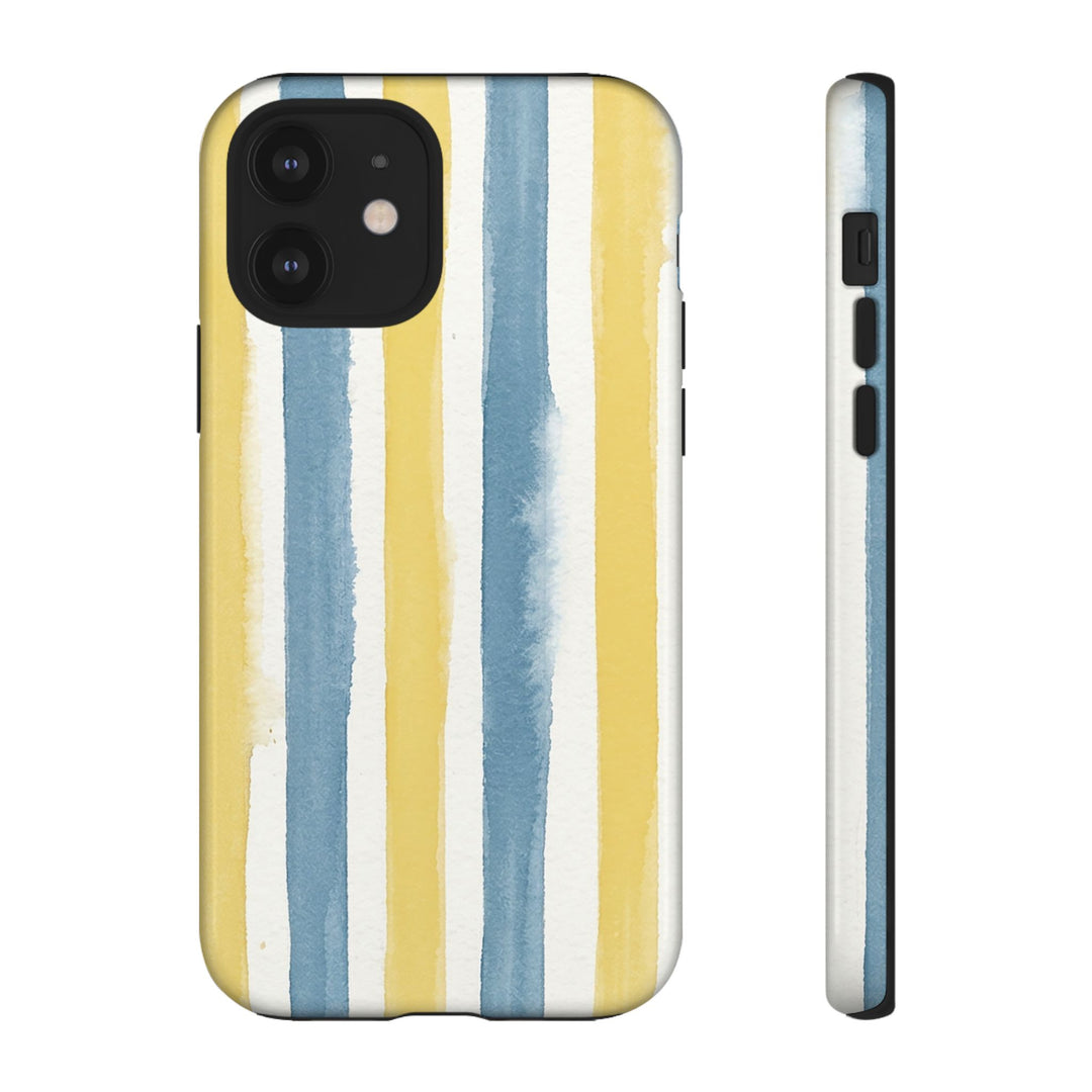 Tough Cute Yellow Stripes Phone Case, for IPhone 17 Pro Max | Iphone 17 Air, Iphone 16, IPhone 15, 14 13 12, Samsung Galaxy S26, S25, S24, S23 - Studio40ParkLane
