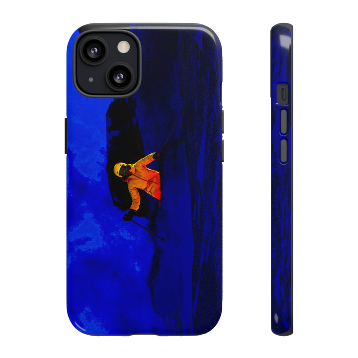 Cute IPhone Case | iPhone 15 Case | iPhone 15 Pro Max Case, Iphone 14 Case, Iphone 14 Pro Max Case IPhone Case for Art Lovers, Skier Mountain Night - Studio40ParkLane