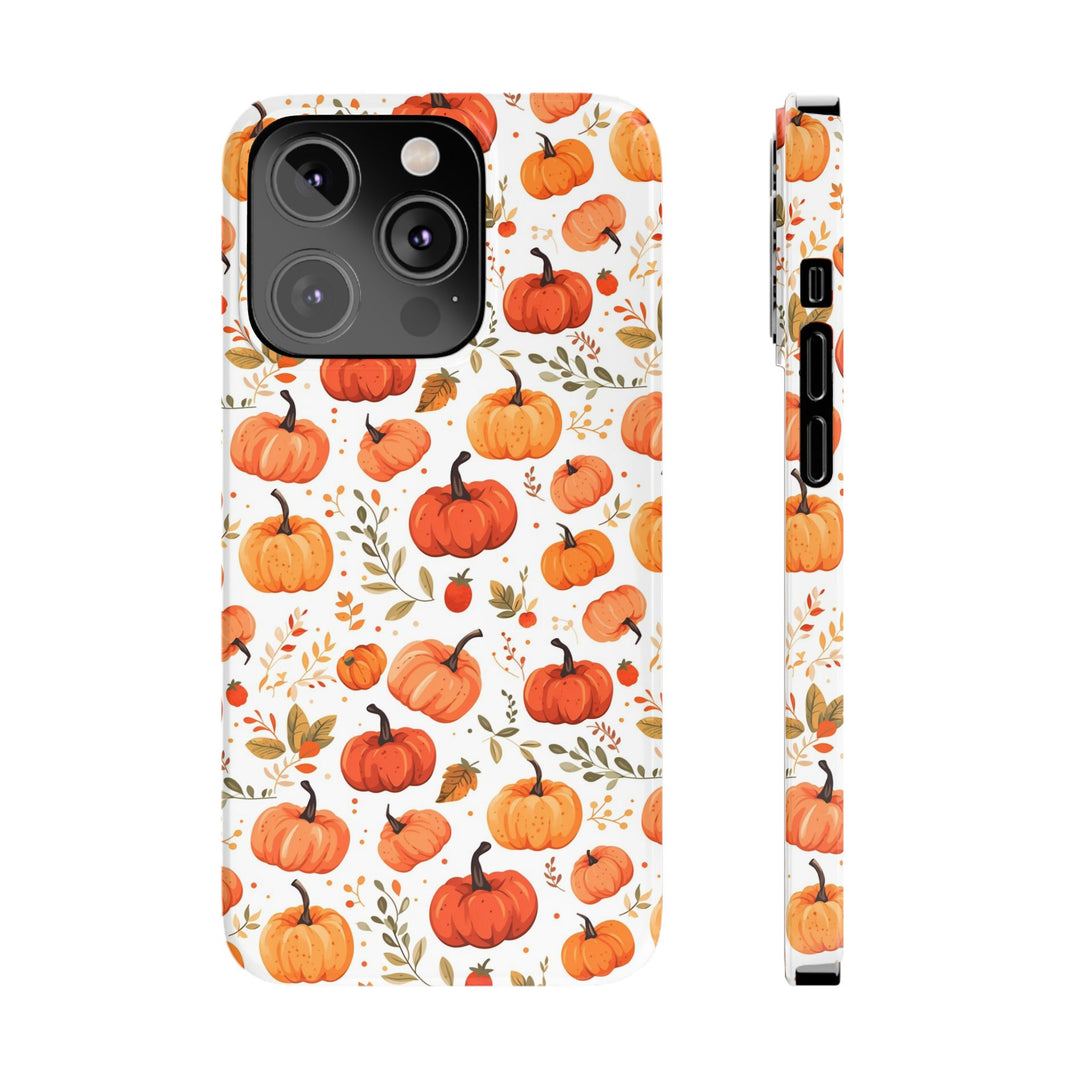 Slim Fall Autumn Pumpkins Gift for Her Cute Phone Cases for Iphone 16 | iPhone 15 Case | iPhone 15 Pro Max Case, Iphone 14, Iphone 14 Pro Max, Iphone 13, Slim - Studio40ParkLane