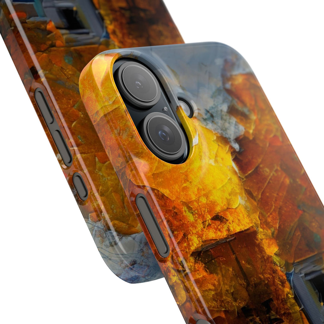 Slim Cute Phone Cases for Iphone - | iPhone 15 Case | iPhone 15 Pro Max Case, Iphone 14 Case, Iphone 14 Pro Max, Iphone 13, Fall Leaves Oil Paint Effect - Studio40ParkLane