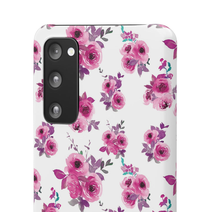 Sleek Snap Flowers Gift for Her Cute Phone Case for iPhone 16 15 14 13 12 11 X Xs Max Xr Pro Plus Samsung Galaxy S24 S23 S22 S21 S20 Ultra