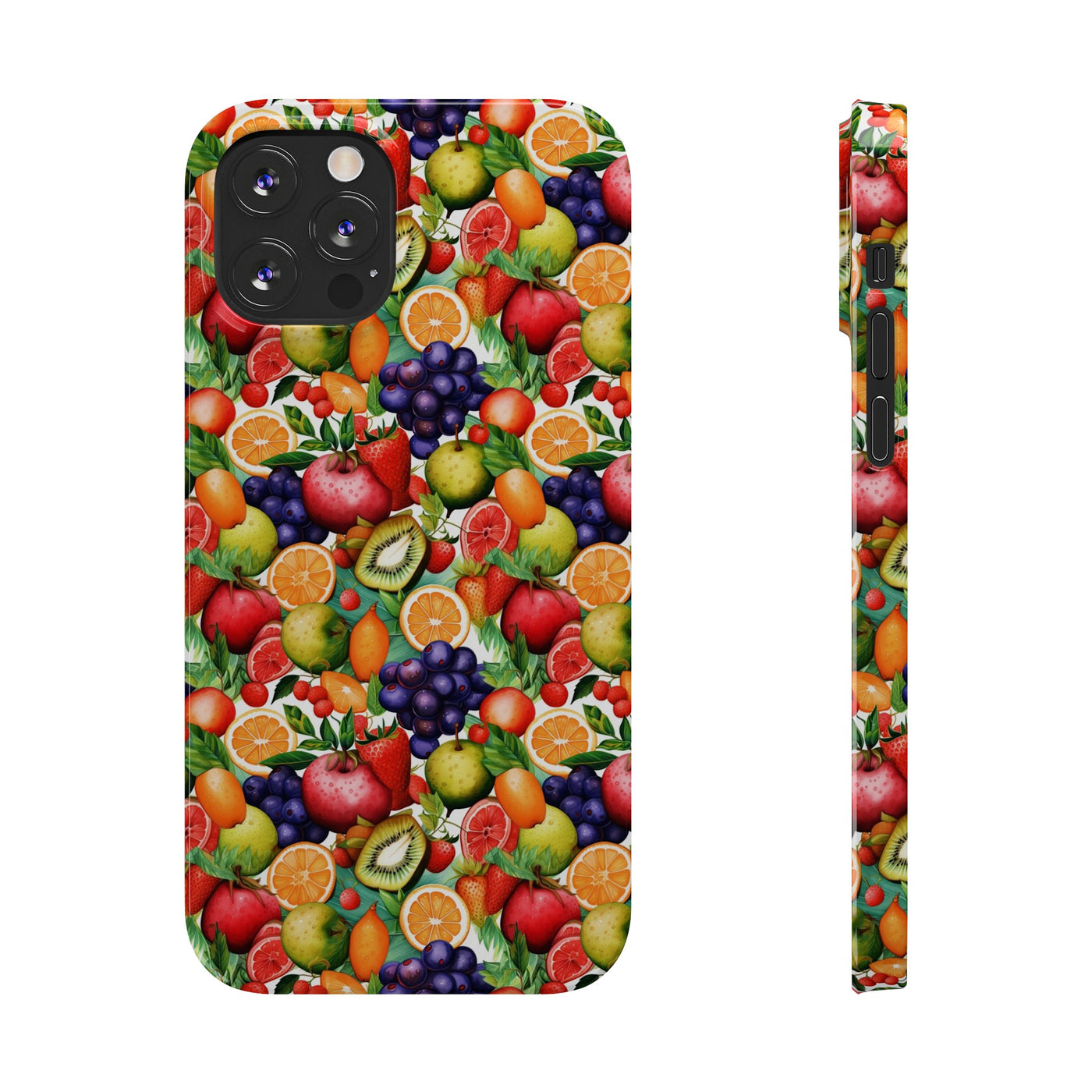 Slim Cute Phone Cases for Iphone  | iPhone 15 Case | iPhone 15 Pro Max Case, Iphone 14, Iphone 14 Pro Max, Iphone 13, Summer Fruit Mix Selection