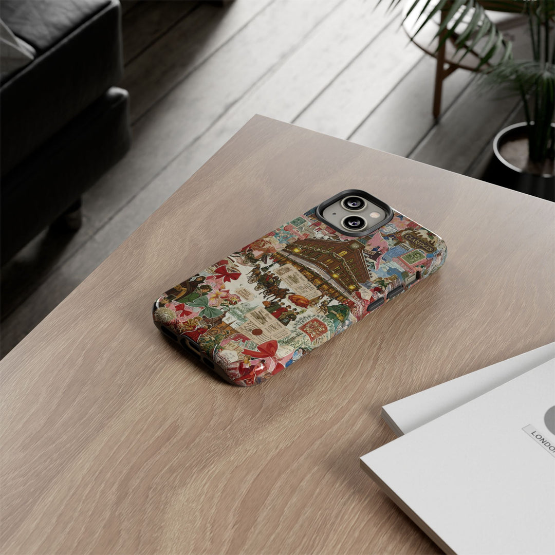 Aesthetic Tough London Coquette Collage Premium Phone Case - For iPhone 17 Pro Max iPhone 16 Pro iPhone 15 Iphone 14 Plus 13 Pro 12 11 10 XR - Studio40ParkLane