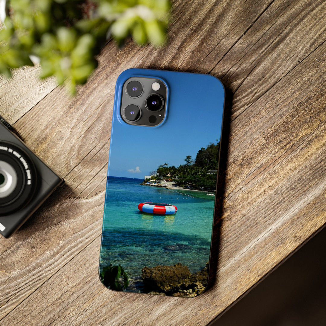 Slim Cute Phone Cases for Iphone - | iPhone 15 Case | iPhone 15 Pro Max Case, Iphone 14 Case, Iphone 14 Pro Max, Iphone 13, Summer Jamaica Beach - Studio40ParkLane