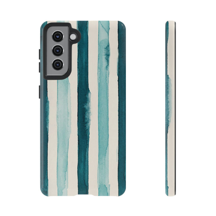 Tough Cute Green Stripes Phone Case, for IPhone 17 Pro Max | Iphone 17 Air, Iphone 16, IPhone 15, 14 13 12, Samsung Galaxy S26, S25, S24, S23