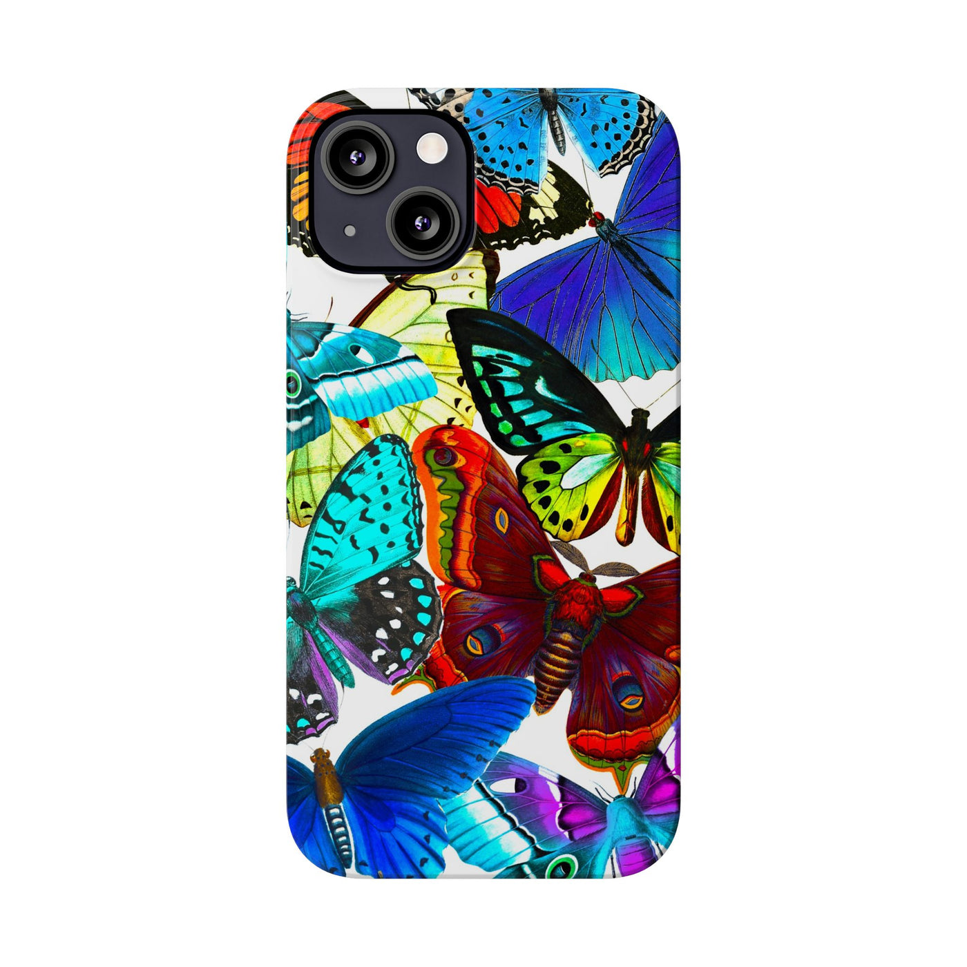 Bright Butterflies Gift for Her Cute Phone Cases for Iphone 16 Pro Max | iPhone 15 Case | iPhone 15 Pro Max Case, Iphone 14, Iphone 14 Pro Max, Iphone 13 12 11 8 7