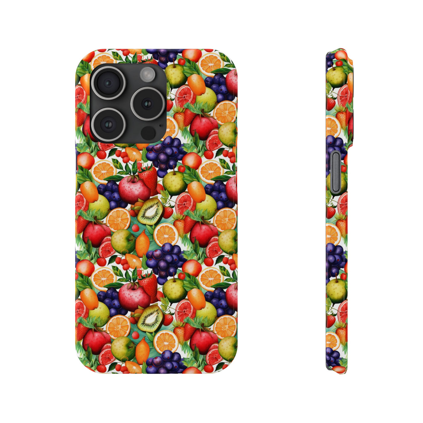 Slim Cute Phone Cases for Iphone  | iPhone 15 Case | iPhone 15 Pro Max Case, Iphone 14, Iphone 14 Pro Max, Iphone 13, Summer Fruit Mix Selection