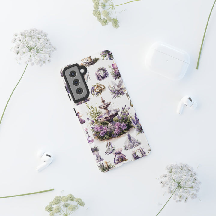Impact Resistant, Lavender Wedding, Cute Phone Cases for Samsung S24, S23, S22, S21, IPhone 15 pro Iphone 14 pro Iphone 13 IPhone 12 Iphone 11 - Studio40ParkLane