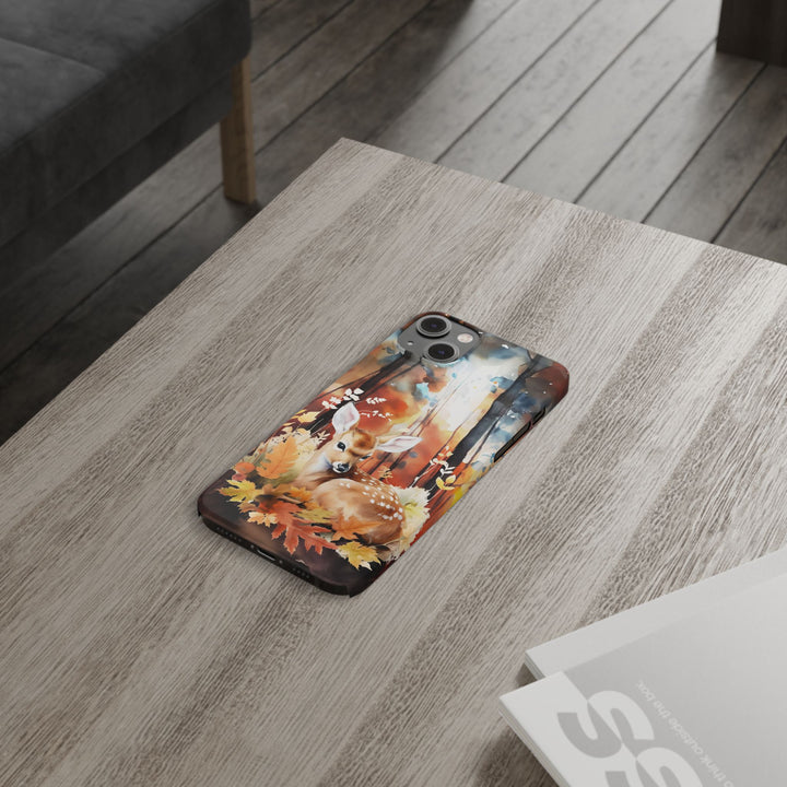 Slim Fall Autumn Forest Deer Gift for Her Cute Phone Cases for Iphone 16 | iPhone 15 Case | iPhone 15 Pro Max Case, Iphone 14, Iphone 14 Pro Max, Iphone 13, Slim - Studio40ParkLane
