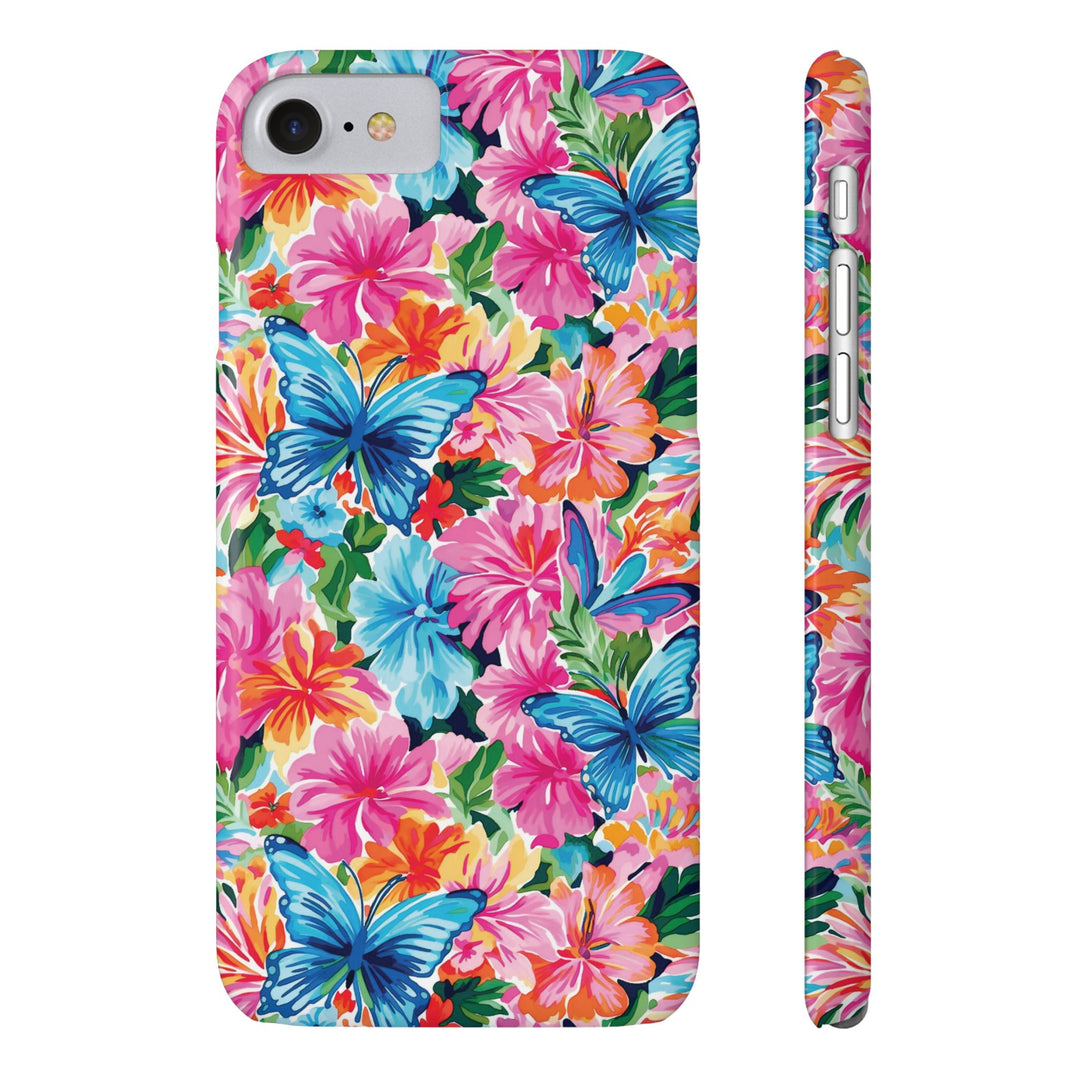Slim Butterflies Flowers Gift for Her Cute Phone Cases for Iphone 16 Pro Max | iPhone 15 Case | iPhone 15 Pro Max Case, Iphone 14, 13, 12, 11, 10, 8, 7 - Studio40ParkLane