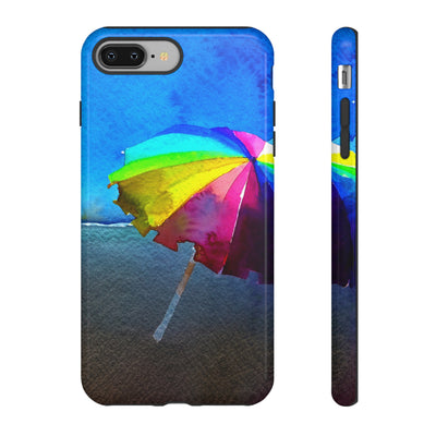 Cute Samsung Case | Cool Iphone Case | Summer Colorful Beach Parasol, Samsung S24, S23, S22, S21, IPhone 15 Case | Iphone 14 Case, Iphone 13 Case