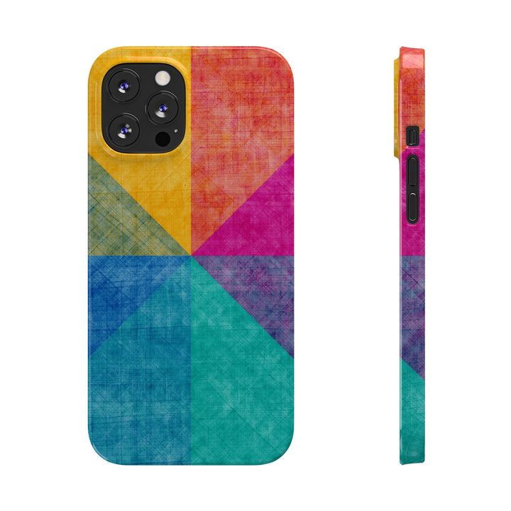 Slim Cute Phone Cases for Iphone | iPhone 15 Case | iPhone 15 Pro Max Case, Iphone 14, Iphone 14 Pro Max, Iphone 13, Abstract Colored Shapes - Studio40ParkLane