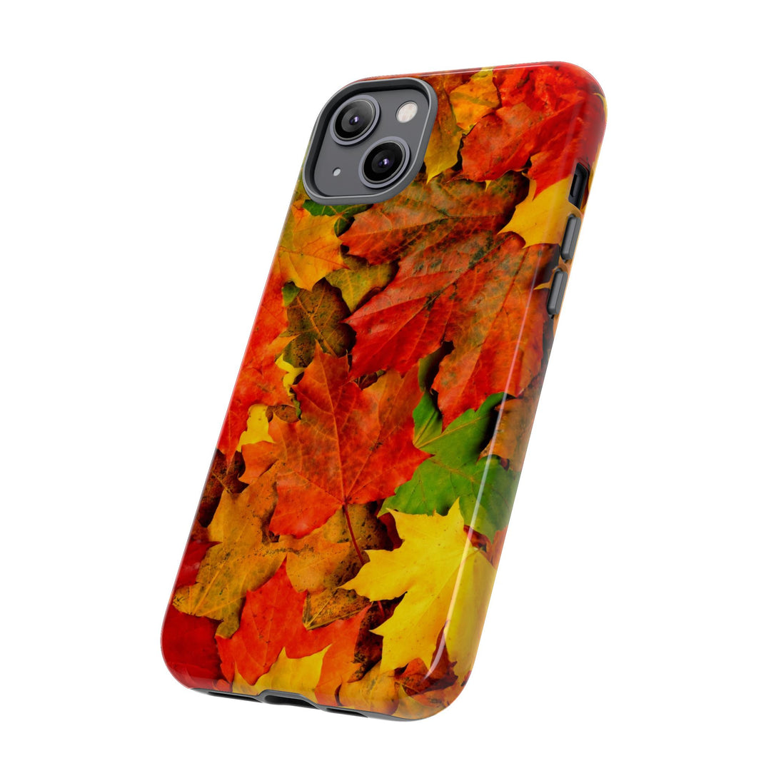 Fall Leaves Impact Resistant, Cute Phone Cases for Samsung S24, S23, S22, S21, IPhone 15 pro Iphone 14 pro Iphone 13 IPhone 12 Iphone 11 - Studio40ParkLane