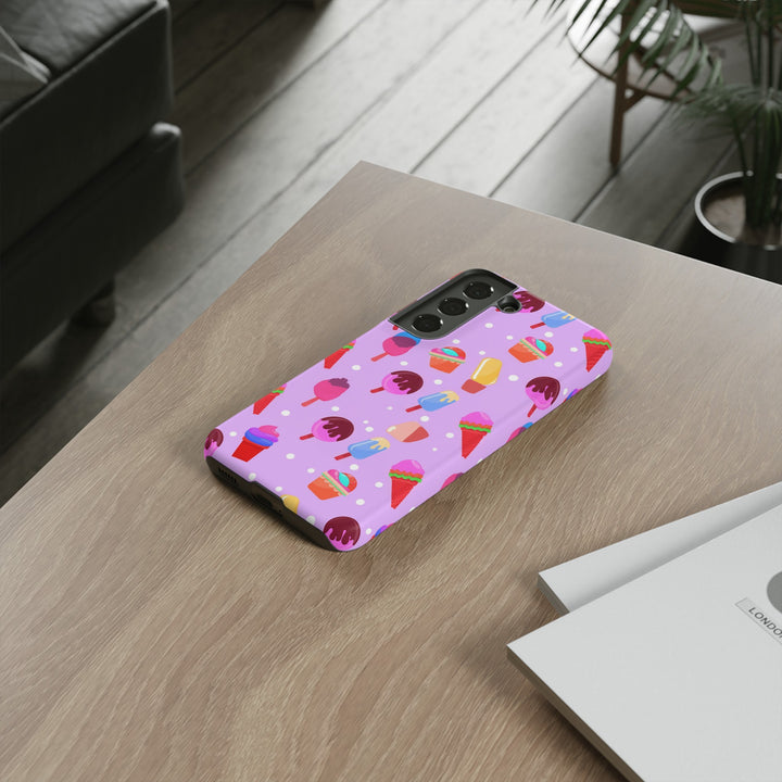Cute Samsung Case | Cool Iphone Case | Summer Pink Ice - Cream, Samsung S24, S23, S22, S21, IPhone 15 Case | Iphone 14 Case, Iphone 13 Case - Studio40ParkLane