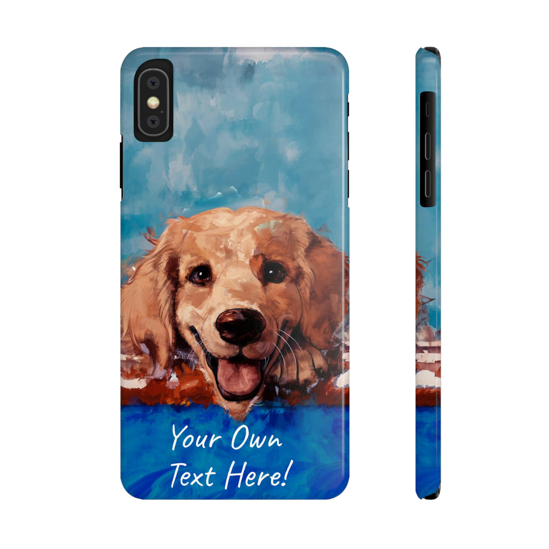 Slim Personalized Cute iPhone Cases - | iPhone 15 Case | iPhone 15 Pro Max Case, Iphone 14 Case, Iphone 14 Pro Max, Iphone 13, Golden Retriever Dog - Studio40ParkLane