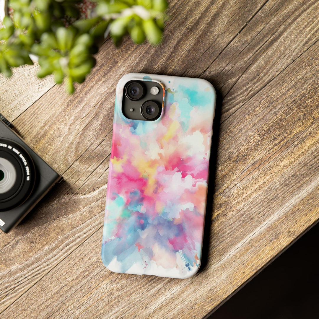 Slim Paint Splash Pink Gift for Her Cute Phone Cases for Iphone 16 Pro Max | iPhone 15 Case | iPhone 15 Pro Max Case, Iphone 14, Iphone 14 Pro Max, Iphone 13 12 11 8 7 - Studio40ParkLane