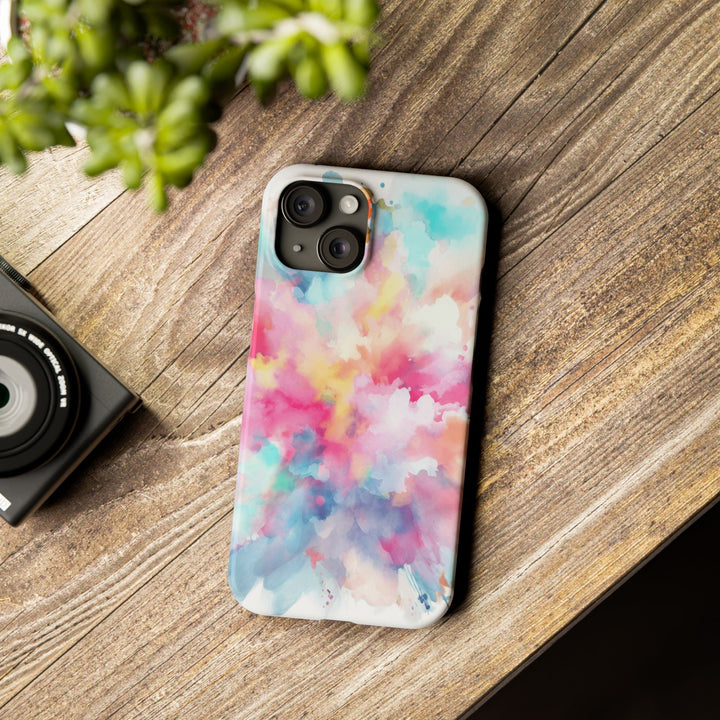Slim Paint Splash Pink Gift for Her Cute Phone Cases for Iphone 16 Pro Max | iPhone 15 Case | iPhone 15 Pro Max Case, Iphone 14, Iphone 14 Pro Max, Iphone 13 12 11 8 7 - Studio40ParkLane
